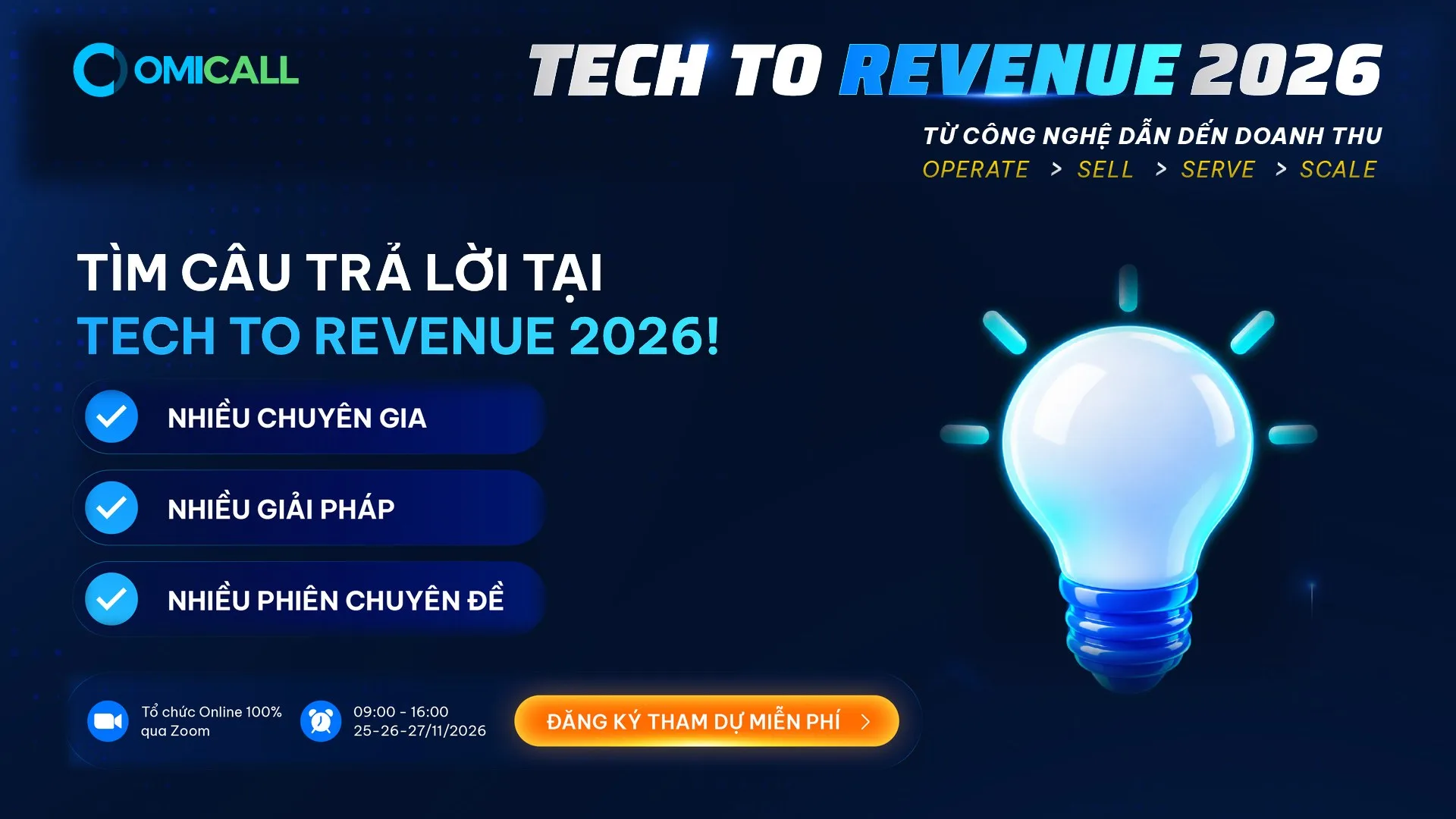 Tìm câu trả lời tại Tech to Revenue 2026: nhiều chuyên gia, nhiều phiên chuyên đề